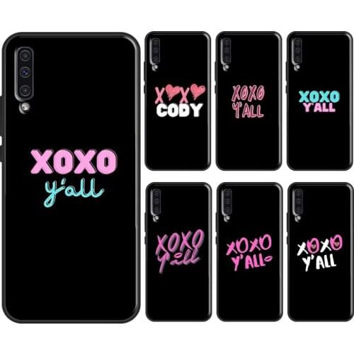 XOXO Y'all Love Quote Gossip Girl Soft Case For Samsung Galaxy A52 A42 A12 A20e A21S A10 A40 A50 A70 A51 A71 A31 A41 Cover