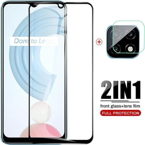 Realmi c21 glass tempered glasses for oppo realme c21 c 21 6.5" camera lens protective film anti-scratch screen protectors glas