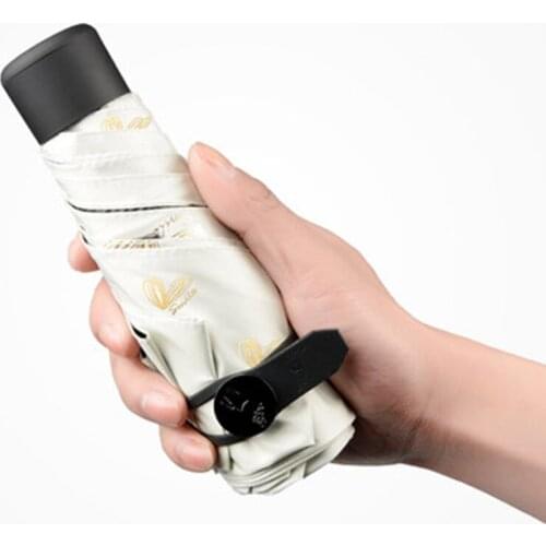 Umbrella Rain Women Pocket Japanese Umbrella Double Layer Parasol Mini Small Ombrelli Pioggia Regalo Uomo Beach Pink Flower Cute