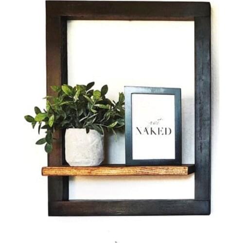 1 GRAIN Frame Shelf Bookcase wood Shelf Wood Frame room decor wall decor wooden wall rack home bookcase flower rack