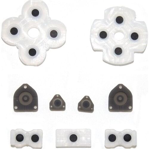10sets For ps4 conductive rubber for Sony for Playstation 4 Soft Rubber Silicon Conductive Button Pad for Controller Replacement