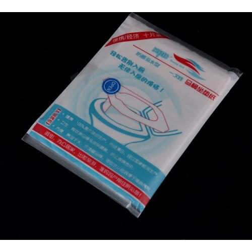 10pcs/lot Travel disposable toilet seat cover mat 100% waterproof toilet paper pad bathroom accessories set