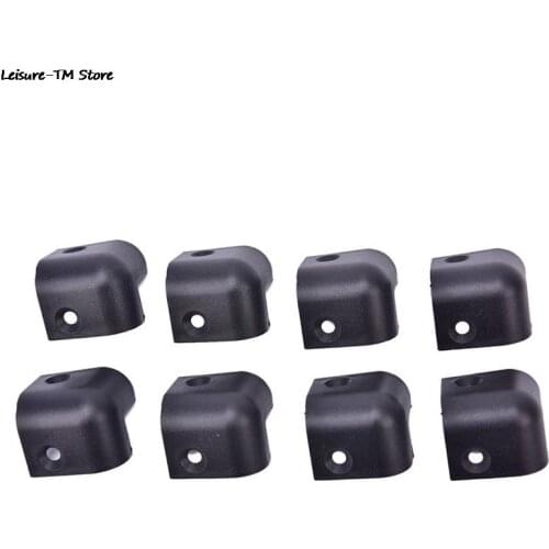 8pcs Black Guitar AMP Stage Speaker Cabinet Corner Protectors 2 Hole Amplifier Corner Plastic