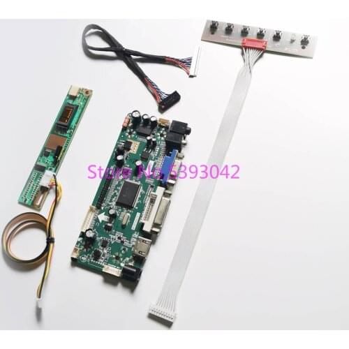 For LTN154X3-L01/L02/L03/L04/L05/L06 VGA+DVI 1280*800 Inverter 15.4" 1CCFL LVDS 30Pin M.NT68676 display controller card kit