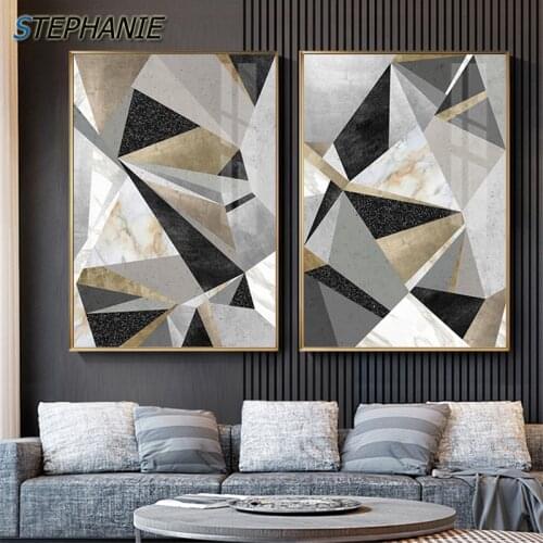 Postmodern Geometry Art Canvas Painting Abstract Wall Paintings Modern Posters Prints Classic Wall Art Pictures for Living Room