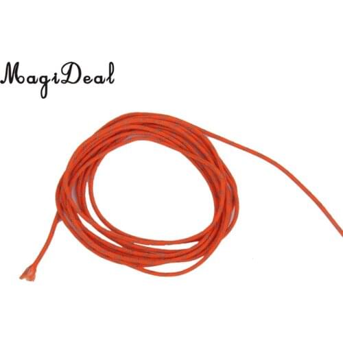 MagiDeal 20m Multifunction Nightlight Windproof Noose Reflective Tent Rope Accessory Outdoor Sports Camping Hiking 1.8mm Nylon