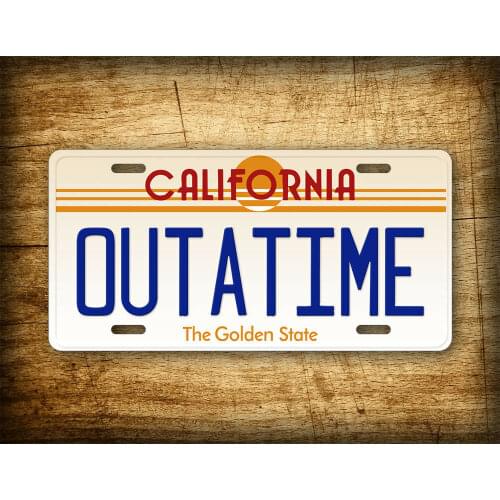 Movie California License Plate Iron Plate Paintings Signs for Garage Bar Pub Man Cave Wall Decor