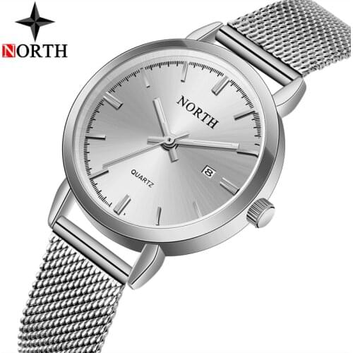 NORTH Luxury Brand Women Watches Fashion Casual Quartz Watch Women Simple Exquisite Waterproof Business Wristwatch Reloj Mujer