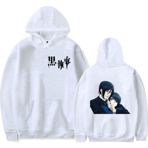 Novelty 2019 Hot Black Butler Hoodies Men/Women Fashion Casual Harajuku Anime Sweatshirts Print Black Butler Pullover Hooded