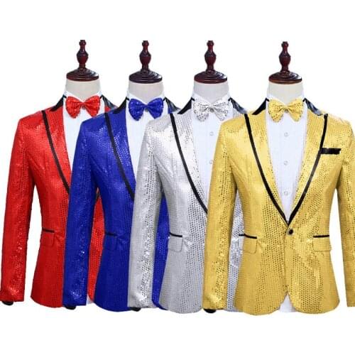New Bright Sequins 3XL Mens Suit Jacket Stage Costumes Nightclub Male Singer Blazer Festival Performance Clothing Party Wear