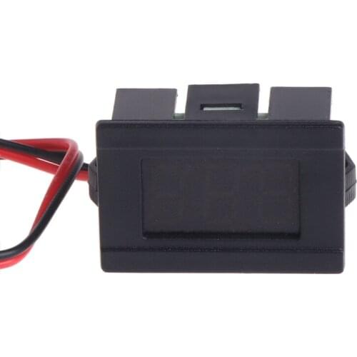 OOTDTY DC 2 Wires 4.5-30V Mini LED Digital Display Voltmeter Volt Voltage Panel Meter