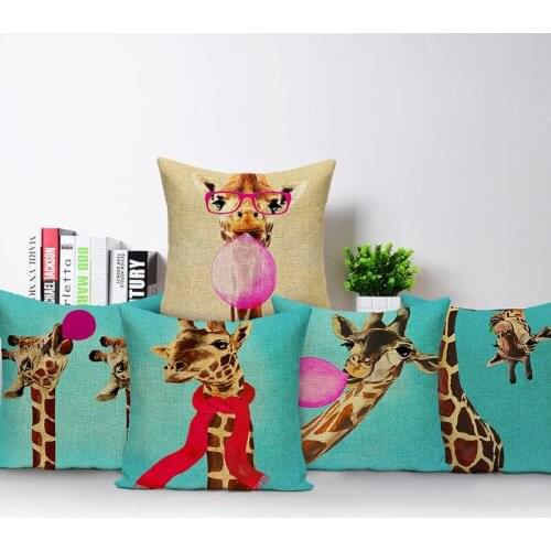 Animal print cushion throw pillows cushions decorative Custom cover cushion flamingo pillow case home cushions Dropshipping