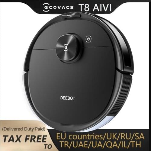 ECOVACS DEEBOT OZMO T8 AIVI Vacuum Cleaner Robot with the OZMO pro