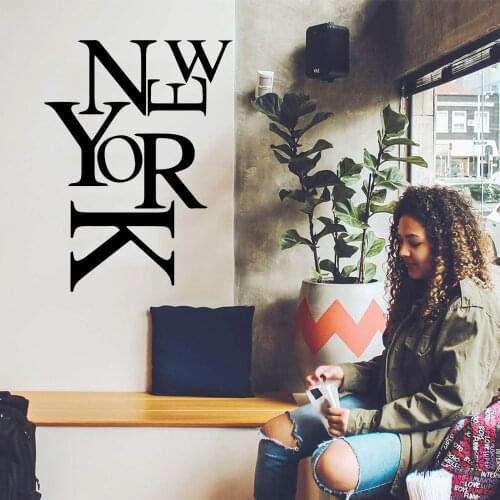 Romantic New York Wall Stickers Home Decor Girls Bedroom Sticker For Childrens Room Wall Decoration Murals