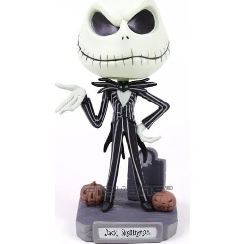 The Nightmare Before Christmas Jack Skellington Bobble Head Doll Freddy Krueger PVC Action Figure Collectible Model Toy