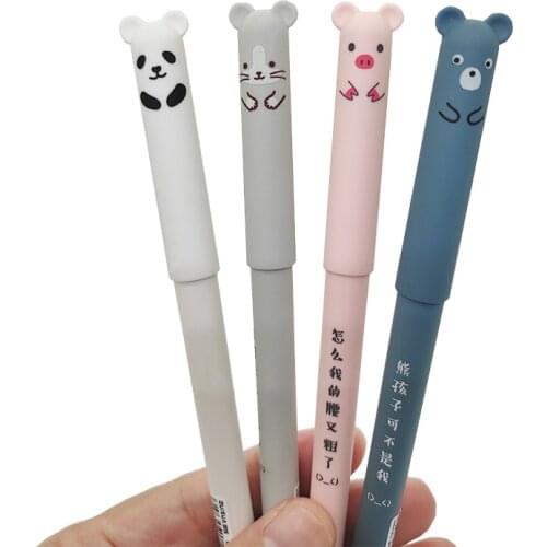 3 Pcs Kawaii Constellation Pens Stationery Starry Night Gel Pengel Constellation Pen Manga Sakura Stylo Caneta Black Ink