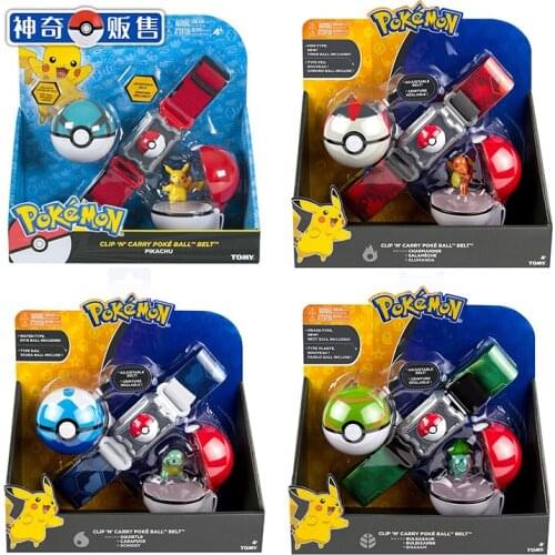 Takara Tomy Pokemon Elf Ball Set Pikachu Little Fire Dragon Wonder Frog Seed Hand Office Aberdeen Kids Toy Boy Girl Gift