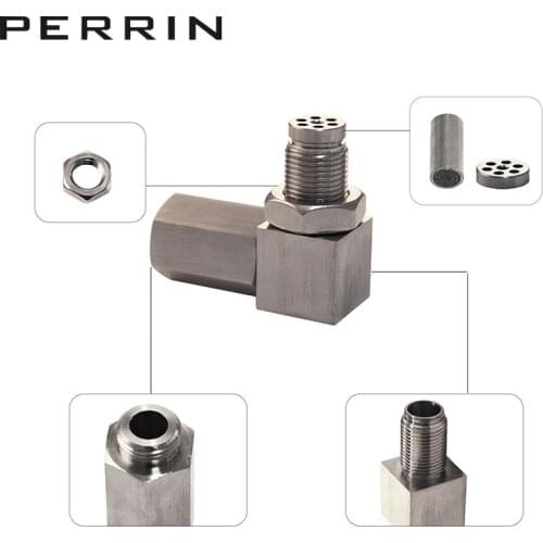 Universal O2 Oxygen Sensor CEL Eliminator Angled Extender Spacer 90 Degree 02 M18 X 1.5 Replacement For Auto Car Repair