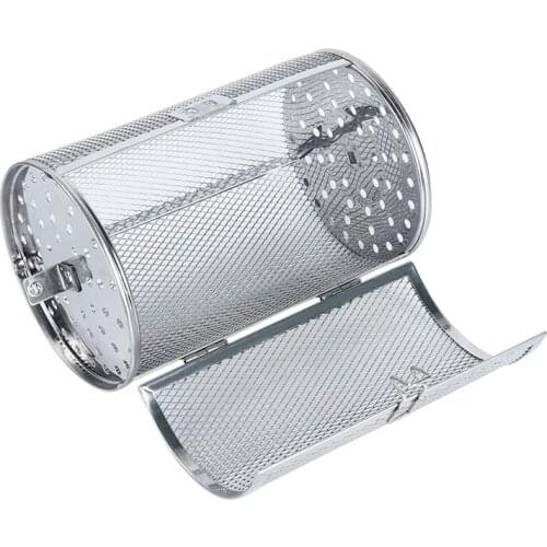 Universal Rotating Stainless Steel Grill ,Rotisserie Basket for Coffee Bean BBQ Grill Roaster Drum Home Kitchen