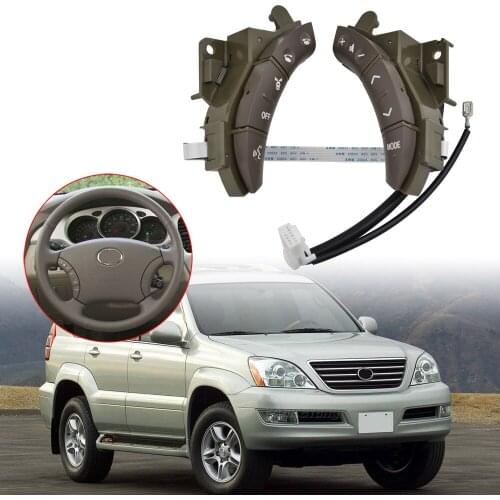 75B037 High-end Steering Wheel Controls Switch Button Car Styling 84247-58010-C0 For 2003-2007 Toyota Highlander Land Cruiser