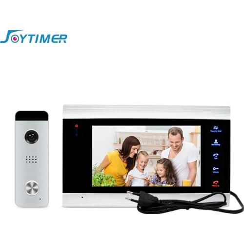 Home Video Intercom Video Door Phone for Apartment 7" Monitor 1200TVL Doorbell Camera with Motion Detection,Auto Record