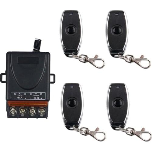 433MHz High Power AC220V 30A RF Remote Control Switch 1CH Relay Receiver and Transmitter for Car Horn Water Pump Control