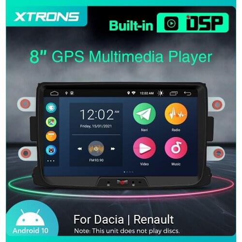 XTRONS 8'' Android 10.0 Car Multimedia Player For Dacia Logan Dokker Duster Sandero Lodgy For Renault Captur Symbol DSP NO DVD