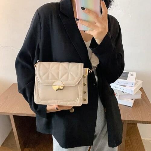 Thick Chain Mini PU Leather Bucket Bags for Women 2020 Fashion Womens Trending Designer Crossbody Shoulder Handbags