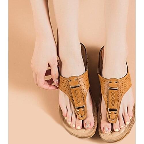 IF IFOND Womens Sandals Ladies Wedges Flip Flops 2021 Fashion Platform Casual Female Beach Shoes Open Toe Slides