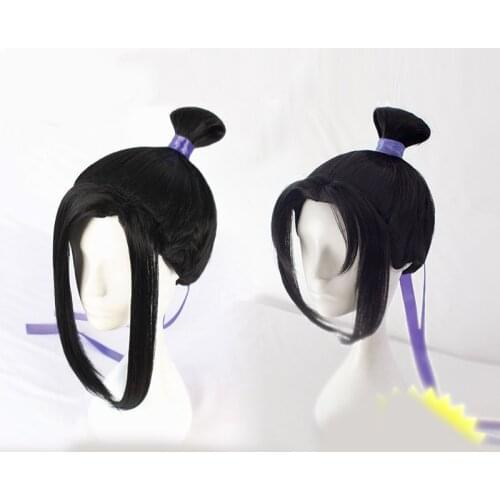 1pcs Creative Grandmaster of Demonic Cultivation Jiang Cheng Wig Hairnet Synthetic Hair Cosplay Costume Prop Decor for Men Boy