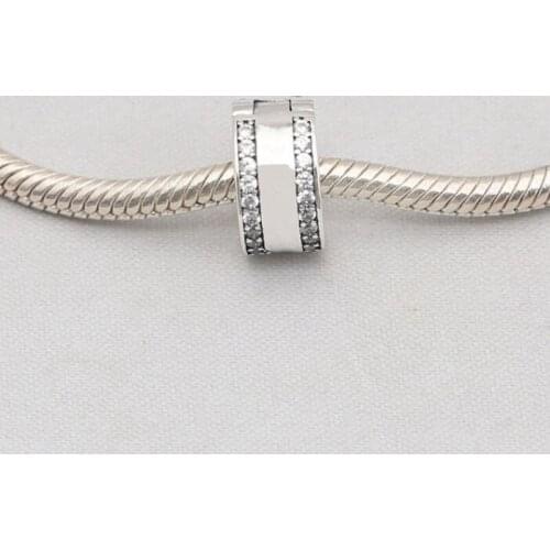 100% Real 925 Sterling Silver Red Charms Fit Original 3mm Bracelet DIY Jewelry Making For Women Gift