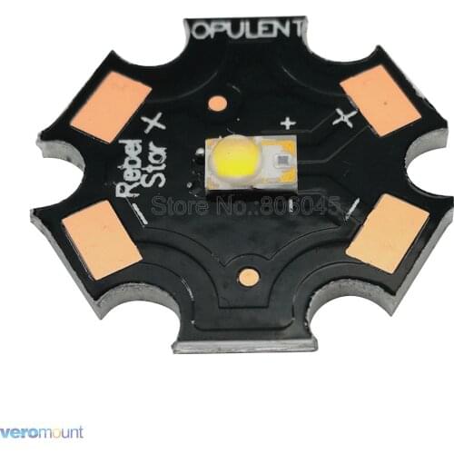 10x Rebel ES 3W High Power LED Light Emitter Chip Diode, White Warm White Red Green Royal Blue Color on 20mm PCB