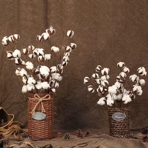 5/10Pcs Natural Dried Flowers Kapok Cotton Artificial Flowers Artificial Kapok DIY Wreath Bouquet Wedding Home Decoration