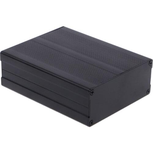 Aluminum Box Enclosure DIY Electronic Project Black Instrument Case 120x97x40mm GXMA