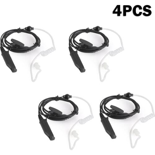 Artudatech 4PCS Acoustic Air Tube PTT Ear-Hook for Baofeng BF9700 BF 9700 A58 UV 9R PLUS S56 Walkie Talkie