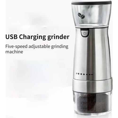 GZSH Fast Grinding USB Rechargeable Coffee Machine Coffee Grinder Electric Coffee Grinder Kitchen Coffee Appliance