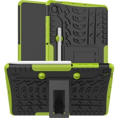 For Samsung Galaxy Tab S6 Lite 10.4inch P610 Case With Pen Slot SM-P615 Hybrid Armor PC + TPU Stand Cover Tablet Case + Pen