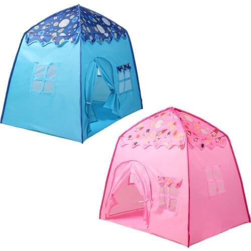 Baby Toy Tent For Kids Play House Childrens Tent Foldable Princess Castle Tent With Windows Indoor Playing Playhouse Tents