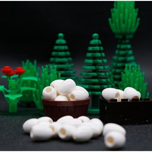 City Accessories Dinosaur Egg Bricks Jurassic World Mni Animal Figures Food Toy Parts Bulk Building Blocks compatible All Brands