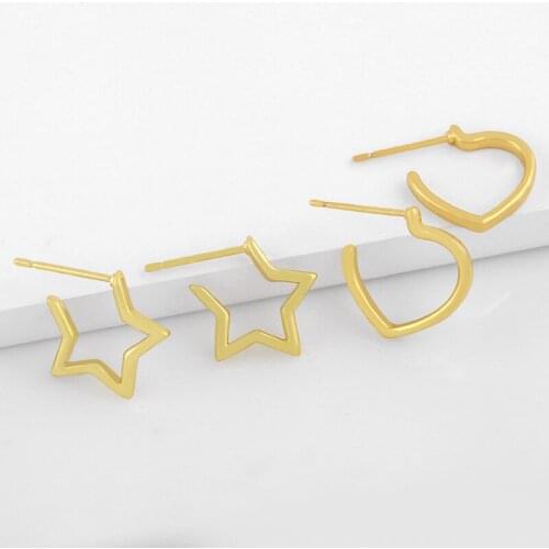 Women's Gold Earrings FLOLA China