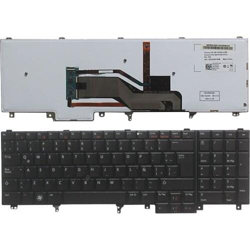 Latin Laptop Keyboard For DELL E6520 Teclado E6530 E6540 E5520 E5520M E5530 with Backlit Pointer