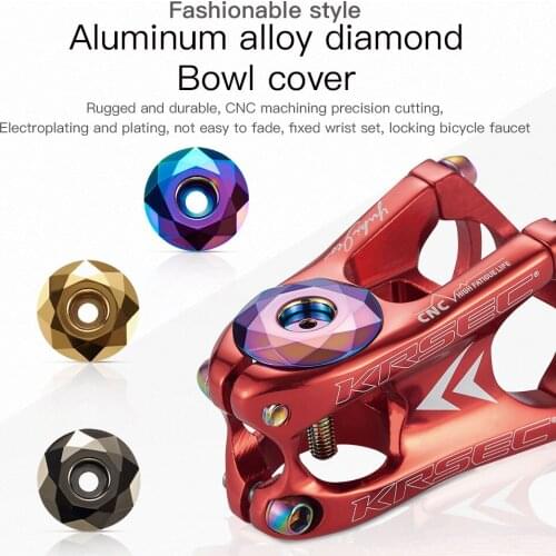 Bike Bowl Cover Bicycle Headset Fork Top Cap MTB Bike Stem Top Cap Headset Cover 28.6mm Headset Cap Bicycle Parts Stem Top Cap