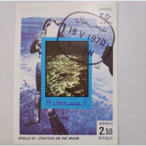 Apollo space sheetlet of Ajman Miniature Sheet Post Stamps Postage Collection