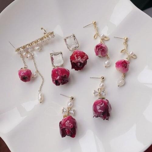 2020 New Fahion Womens Earrings Fine Acrylic Gap Flower Earrings for Women Bijoux Korean Party Girl Jewelry Gifts Wholesale