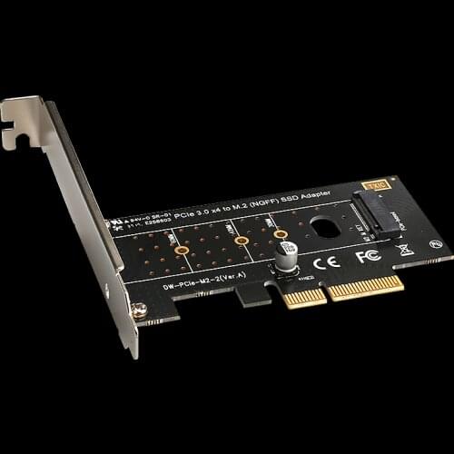 NEW PCI-E PCI Express 3.0 X4 to NVME M.2 M KEY NGFF SSD PCIE M2 Riser Card Adapter Support 2230 2242 2260 2280 Type M.2 SSD