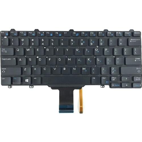 New Original Backlit Laptop Keyboard for DELL XPS 12 9250 E7270 E5270 E7275 3150 3160 Genuine 3150 3160 Replacement Keyboard