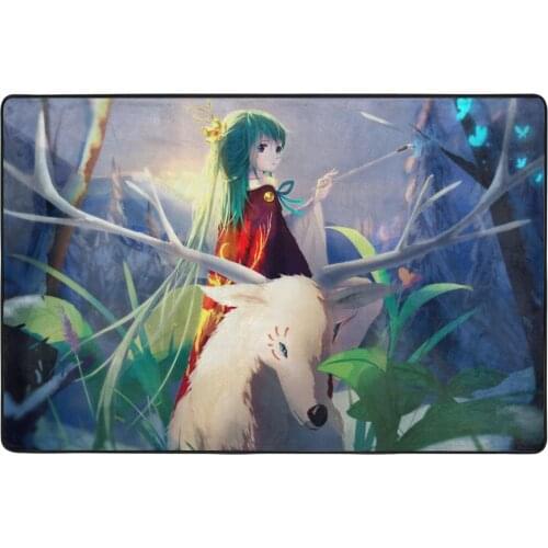 Suitable for home decoration Living Room,Kitchen,Bedroom,Outdoors,Cartoon,cute,anime figure,scenery,Flange Velvet Non-Slip Carpe