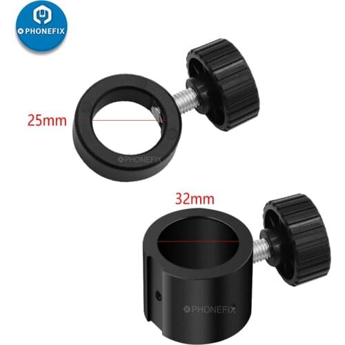 Industrial Stereo Microscope Video Camera Stand Holder Metal Pillar Bar 25mm Fixing Ring with Screw Preventing Sliding