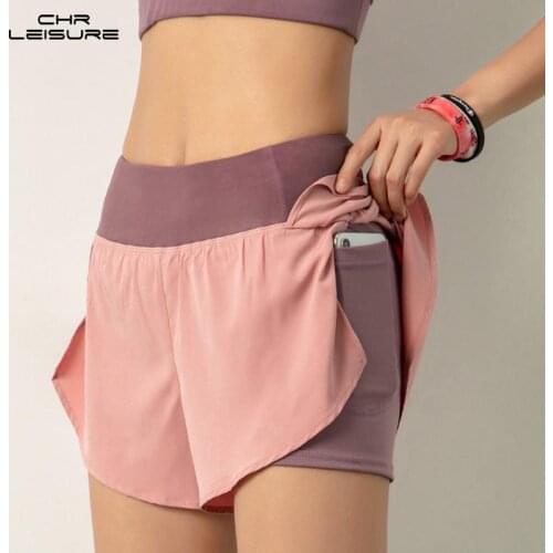 CHRLEISURE Shorts Fitness Shorts Women Summer Anti-Exhaust Cycling Shorts Ladies Workout Shorts Short Leggings for Woman