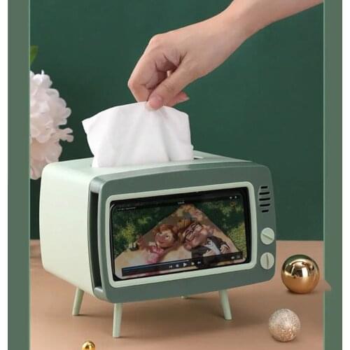 Nordic Tissue Box Lazy Storage Case Modern Used For Tissue Napkins Mobile Phone Placement Home Car Home Storage Accessories